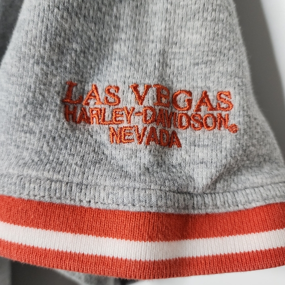 Harley Davidson Polo Shirt Heavyweight Cotton Men's Size Large Las Vegas H-D NV - Picture 5 of 7
